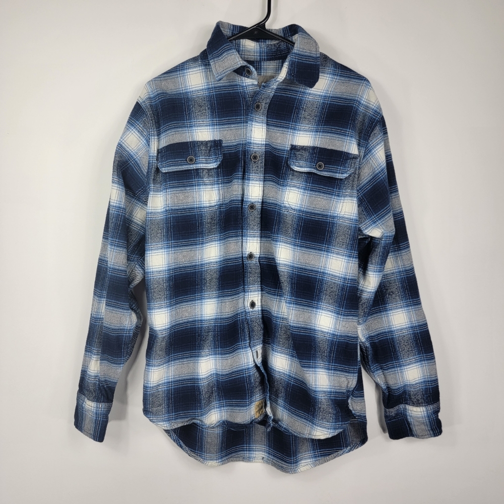 Jachs Plaid Button Up Shacket Shirt Size Medium